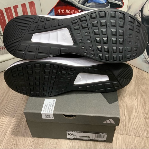 Adidas Men Run Falcon 2.0 FY8741 Gray Running Shoes Sneakers Men's Multi Sizes - Picture 13 of 13